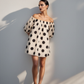 Polka Off Shoulder Dress