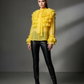 Yellow Ruffle Drama Top