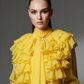 Yellow Ruffle Drama Top
