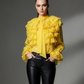 Yellow Ruffle Drama Top