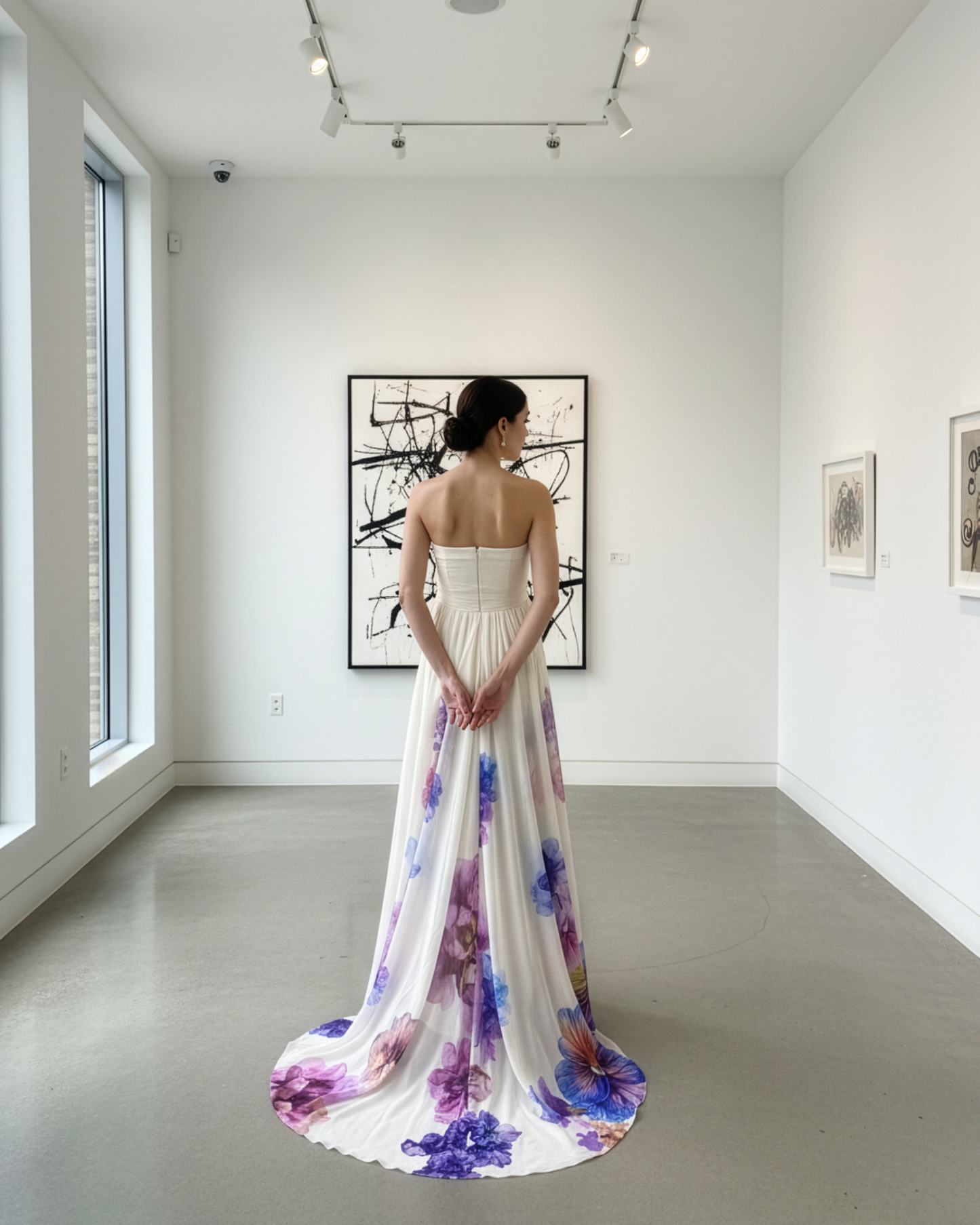 LUXE FlowerPaint Tube Gown