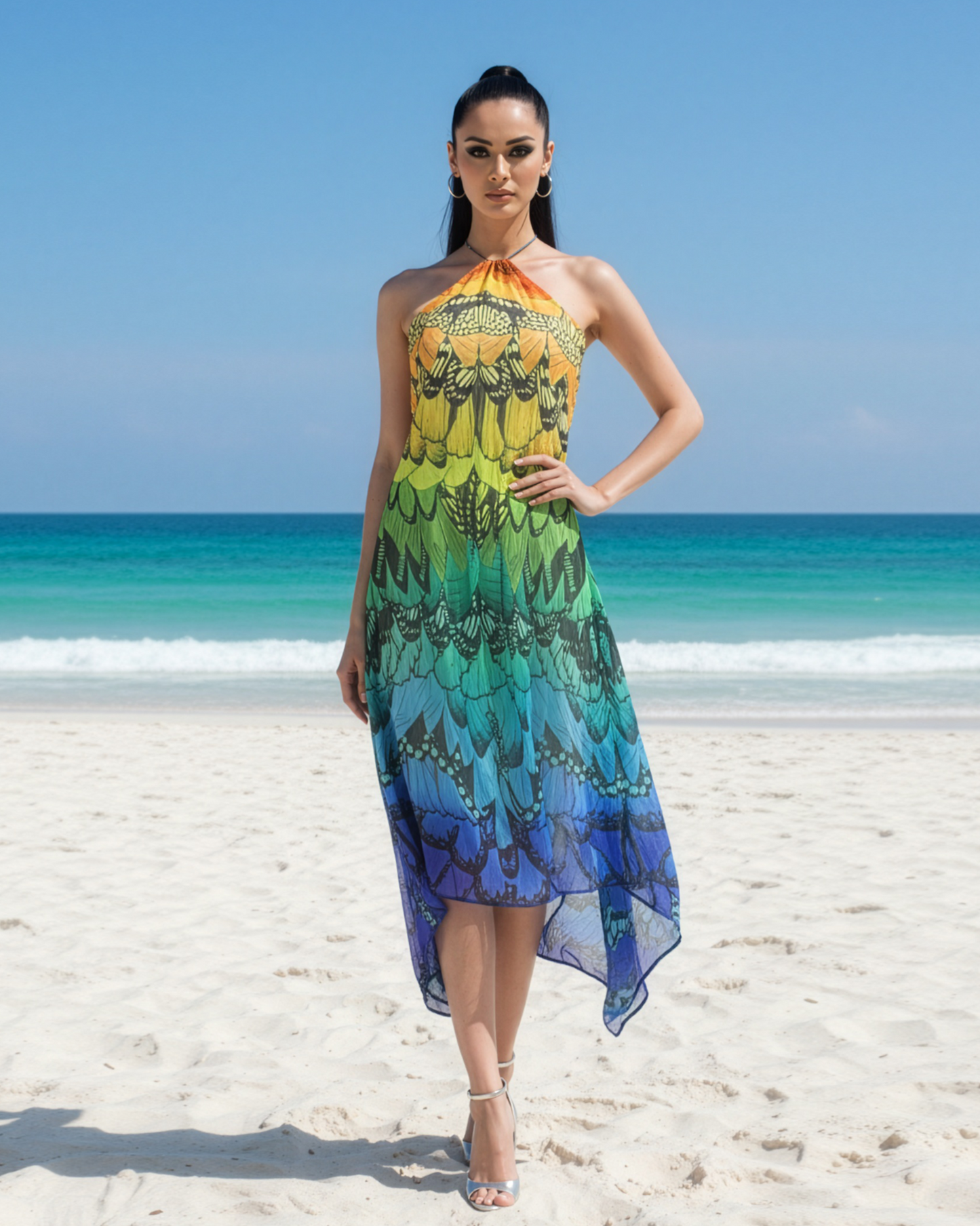 Scarlet Macaw Halter Cover Up