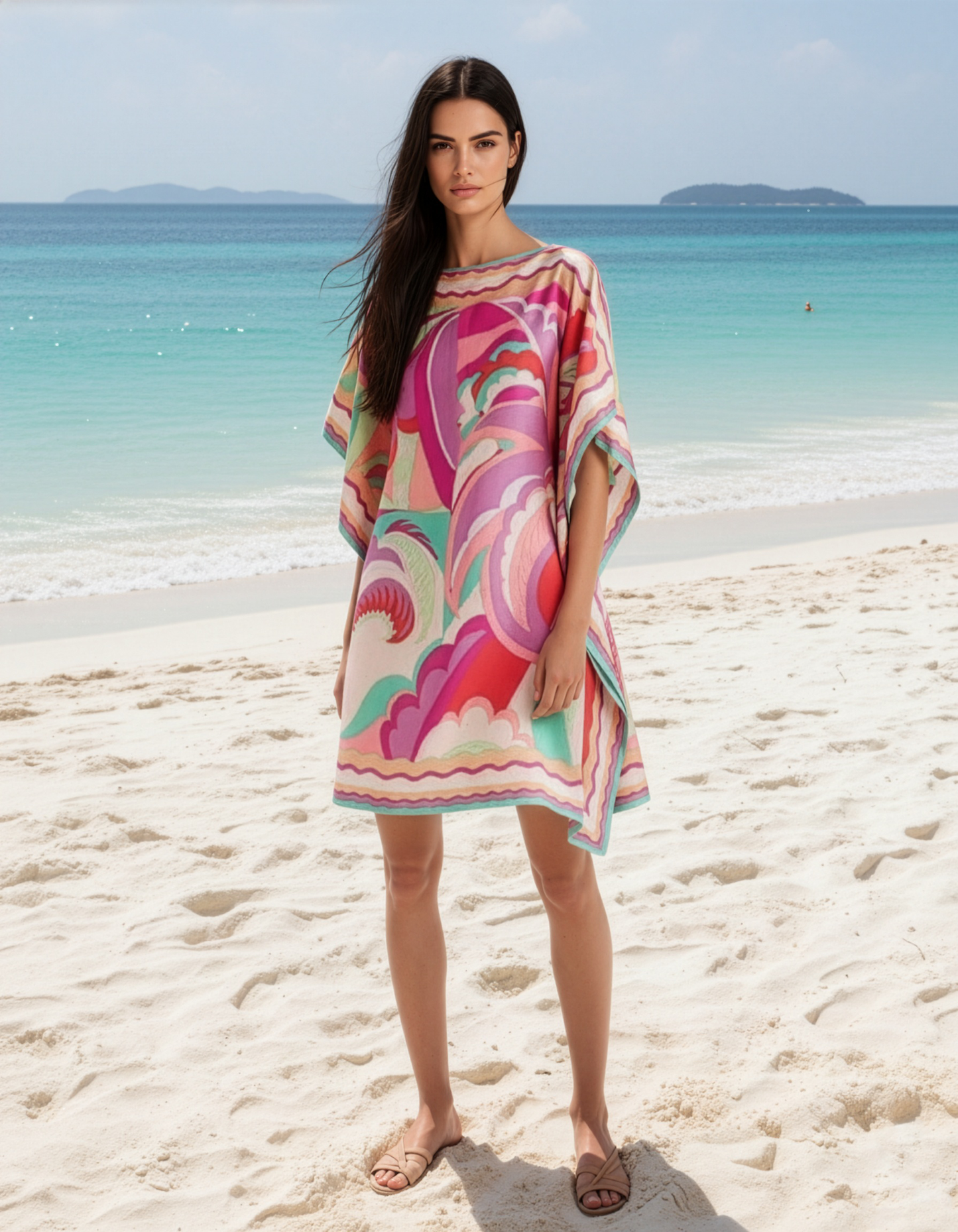 Tropical Abstract Kaftan