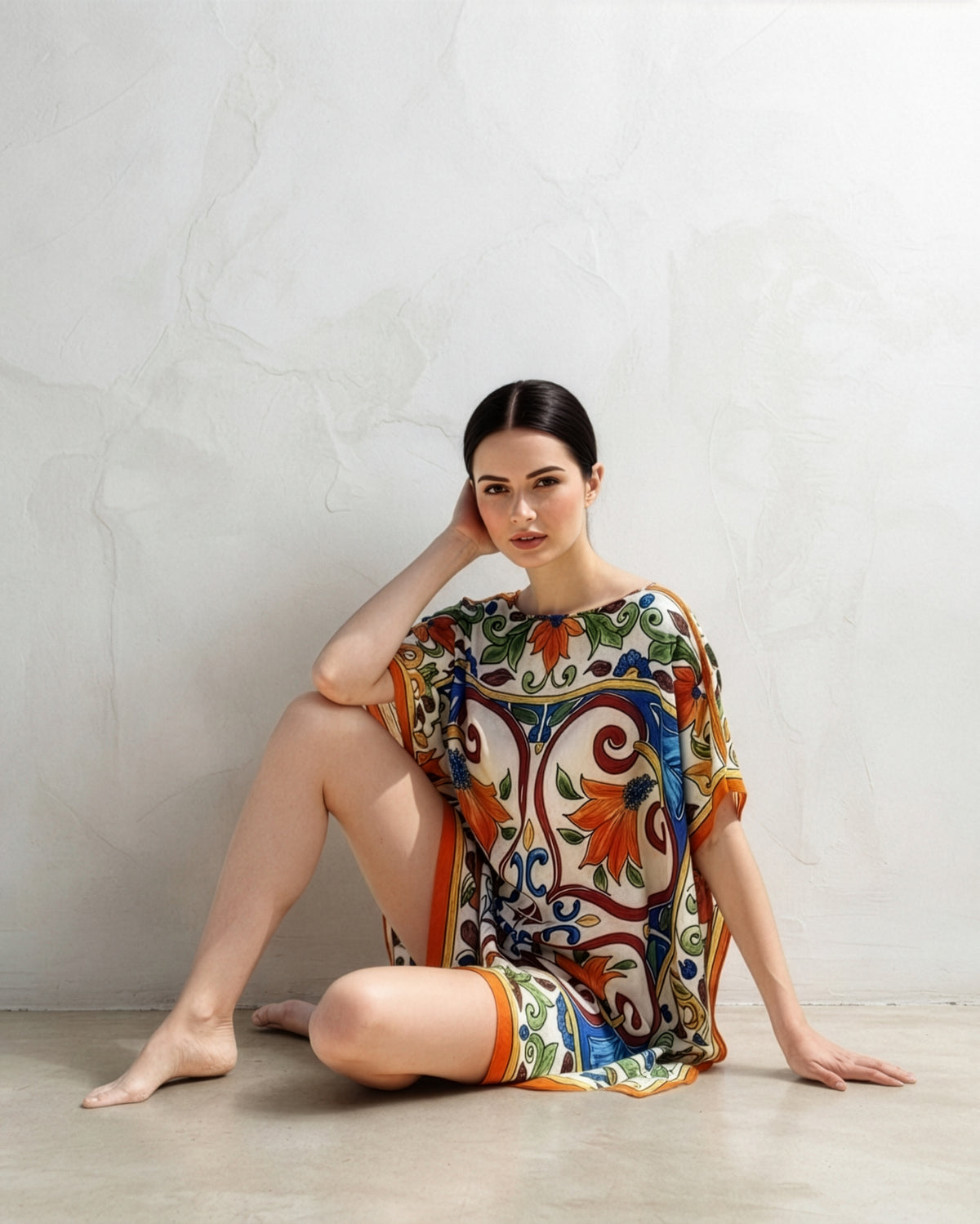 Multi Majolica Kaftan