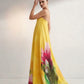 Yellow Peony Tube Gown