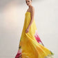 Yellow Peony Tube Gown