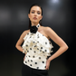 Polka Ruffle Halter Top