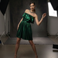 Serena Emerald Metal Dress