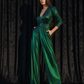 Emerald Metallic Vintage Jumpsuit