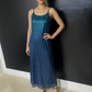 CLEARANCE - Sequins Blue Ombre Gown