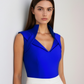 Electric Blue Cut Out Top