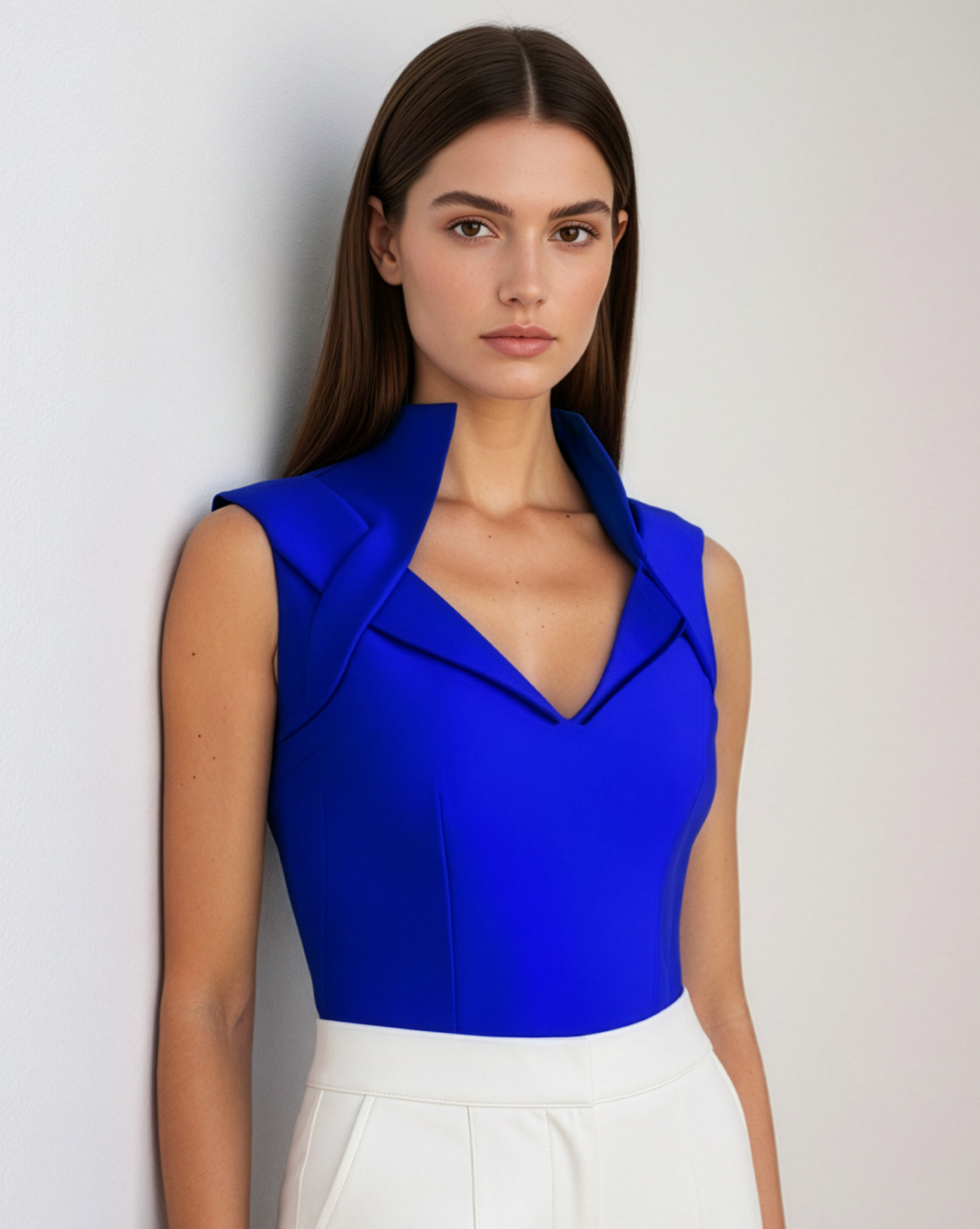 Electric Blue Cut Out Top