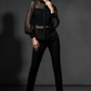 Black Sheer Shirt