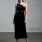 CutOut One Black Velvet Dress