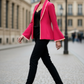 Pink Wrap Blazer Top