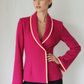 Pink Wrap Blazer Top