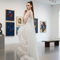 LUXE Tulle Ruffle Drama White Gown