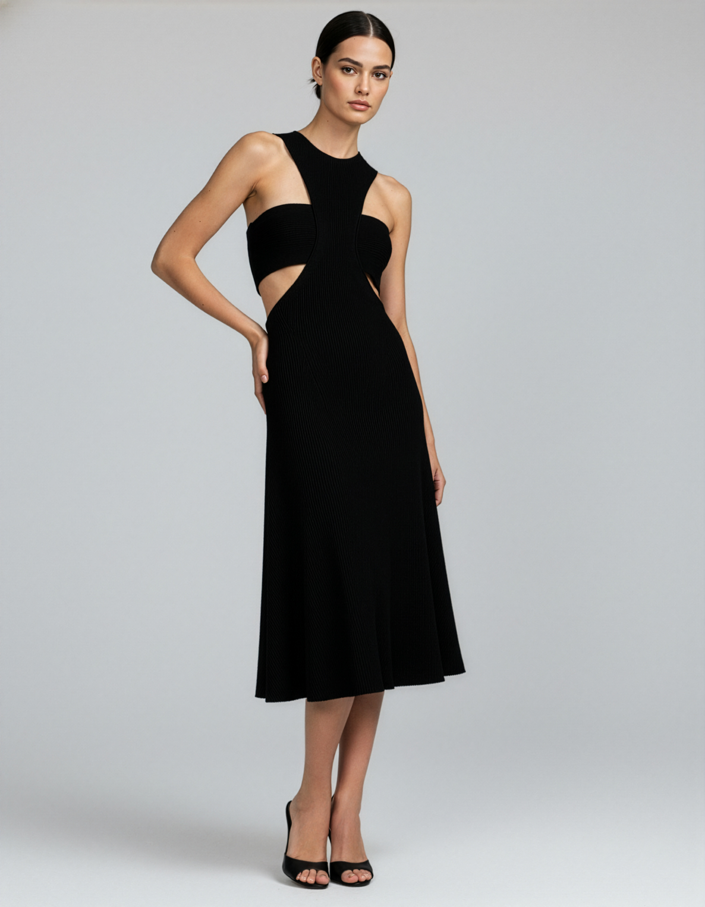 LUXE Velvet CutOut Dress