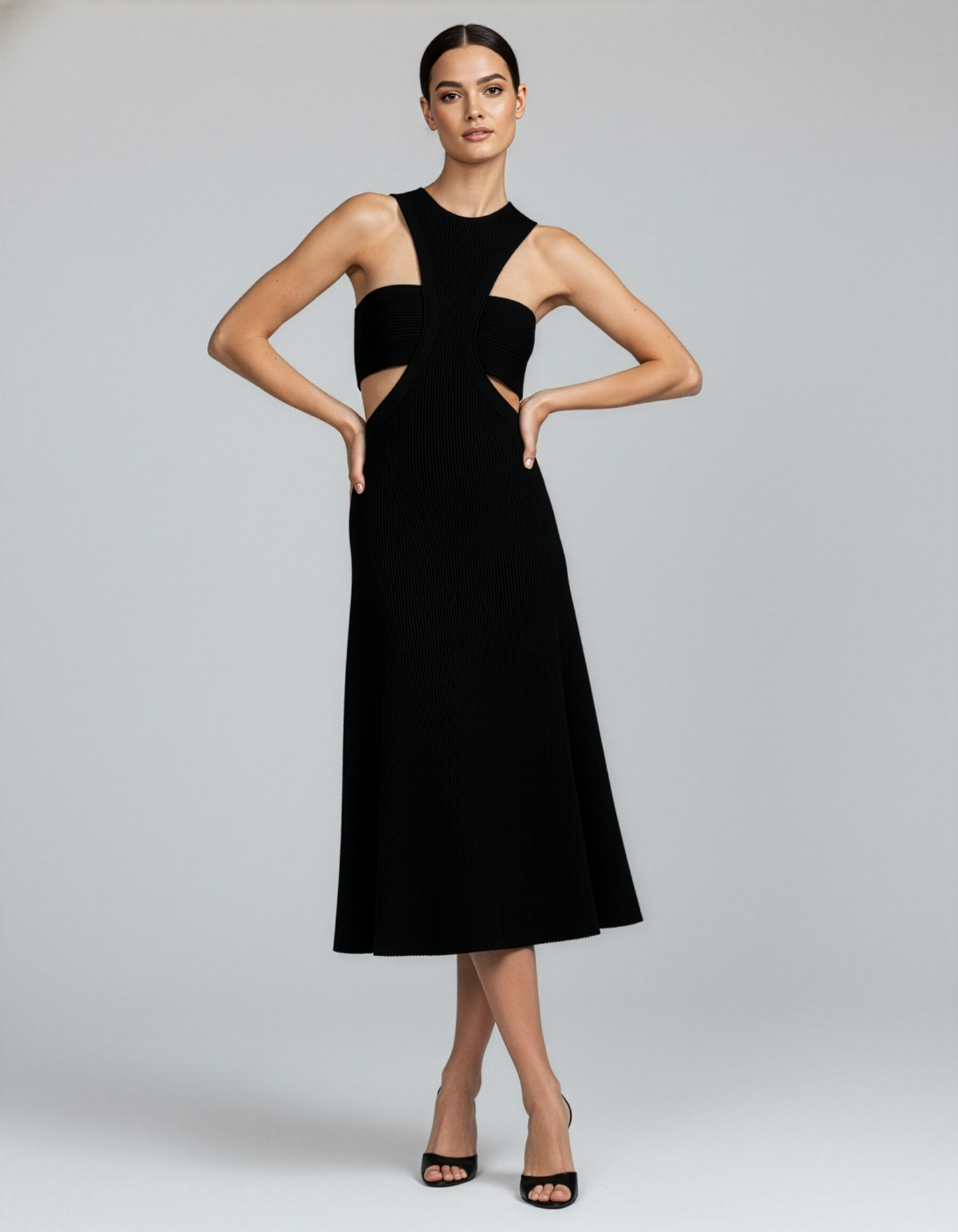 LUXE Velvet CutOut Dress