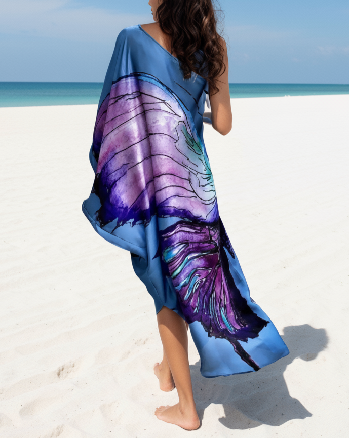 Blue ButterFly One Dress