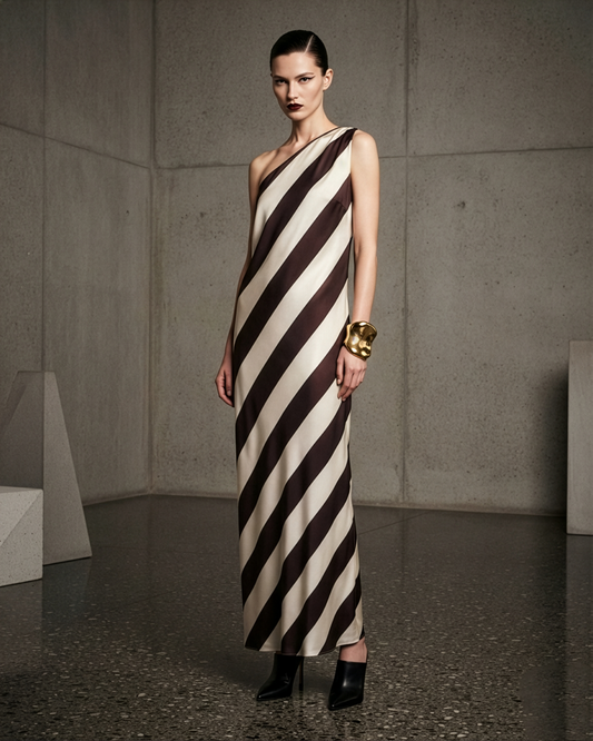 Striped One Gown