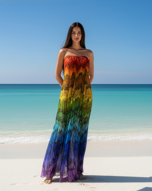 Scarlet Macaw Tube Gown