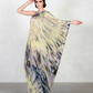 Strokes Purple Yellow Kaftan Dress