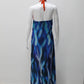 Blue Fantasy Halter Gown