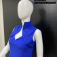 Electric Blue Cut Out Top