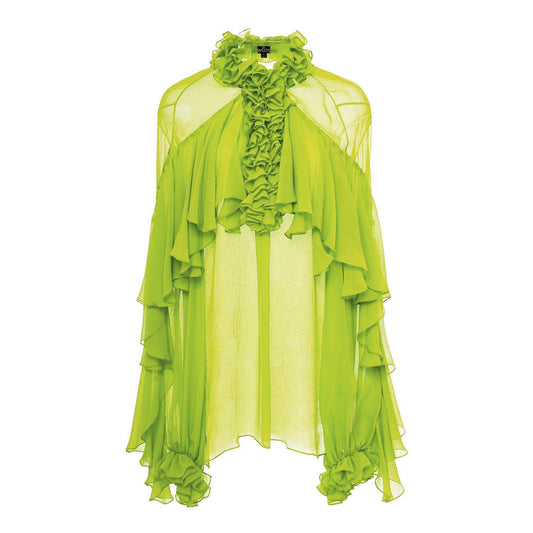 Summer Lime Ruffle Top