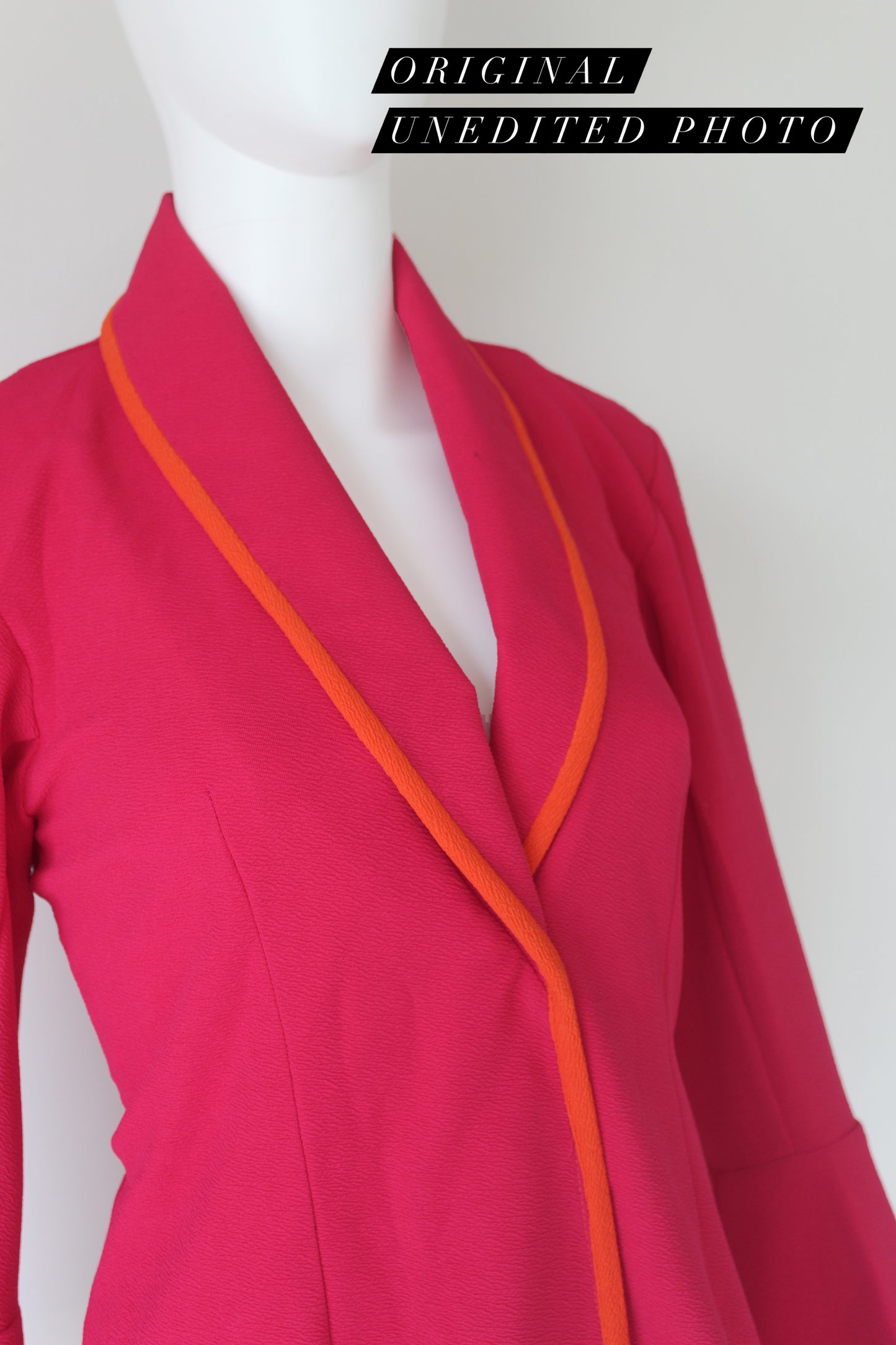 Pink Wrap Blazer Top