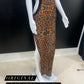 Leopard CutOut Gown