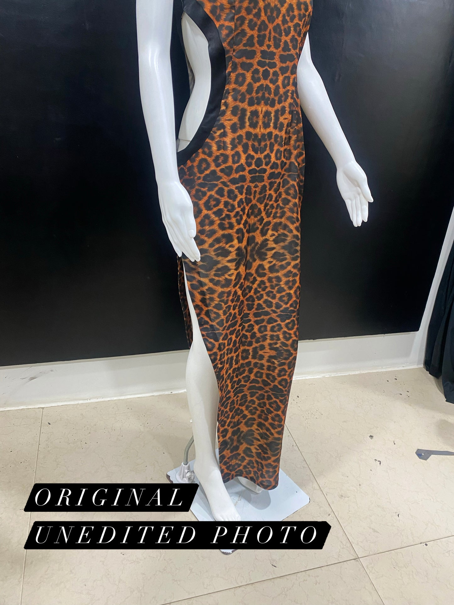 Leopard CutOut Gown