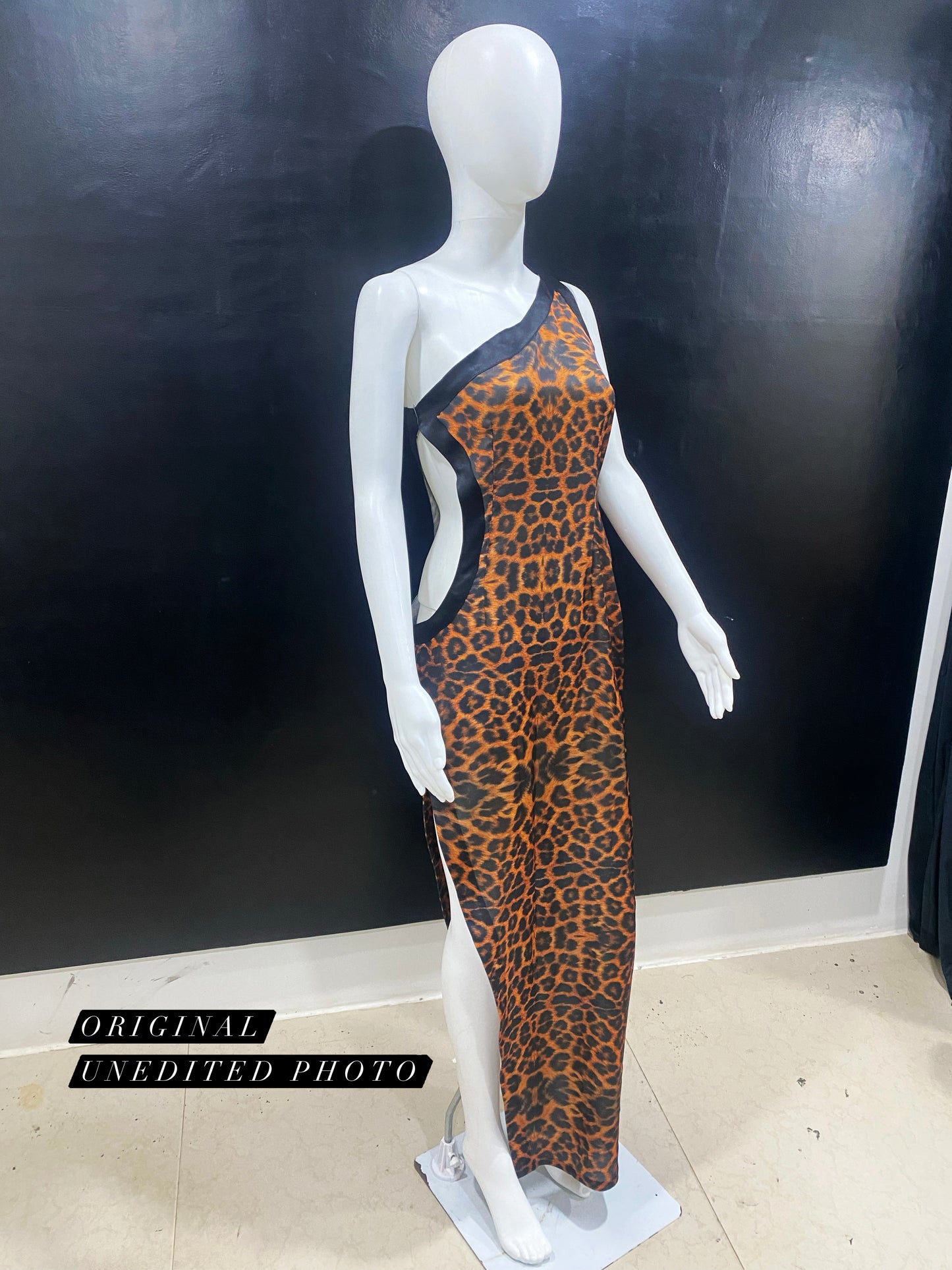Leopard CutOut Gown