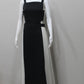 LUXE Black White Panel Cut-Out Gown