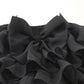 Black Ruffle Drama Top