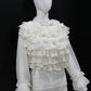 White Ruffle Drama Top