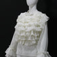 White Ruffle Drama Top