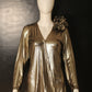 Bronze Ruffle Drama Top