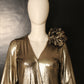 Bronze Ruffle Drama Top