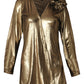 Bronze Ruffle Drama Top