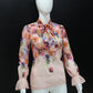 CLEARANCE - Flora Pussy Bow Blouse