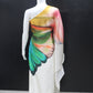 Flora Hand Painted Cream Gown