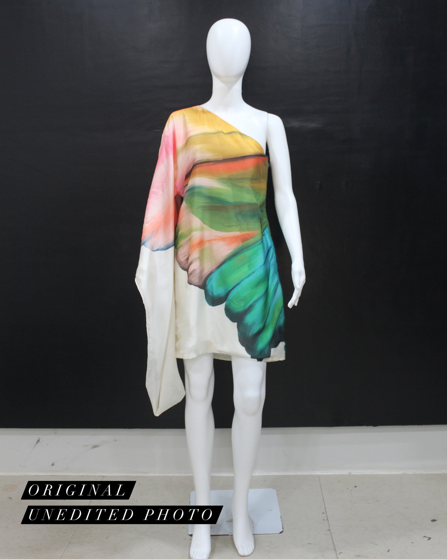 Flora Hand Painted Cream Dress