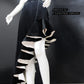 LUXE Black White Drama Skirt