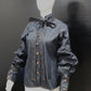 CLEARANCE - Denim Vintage Sleeve Top