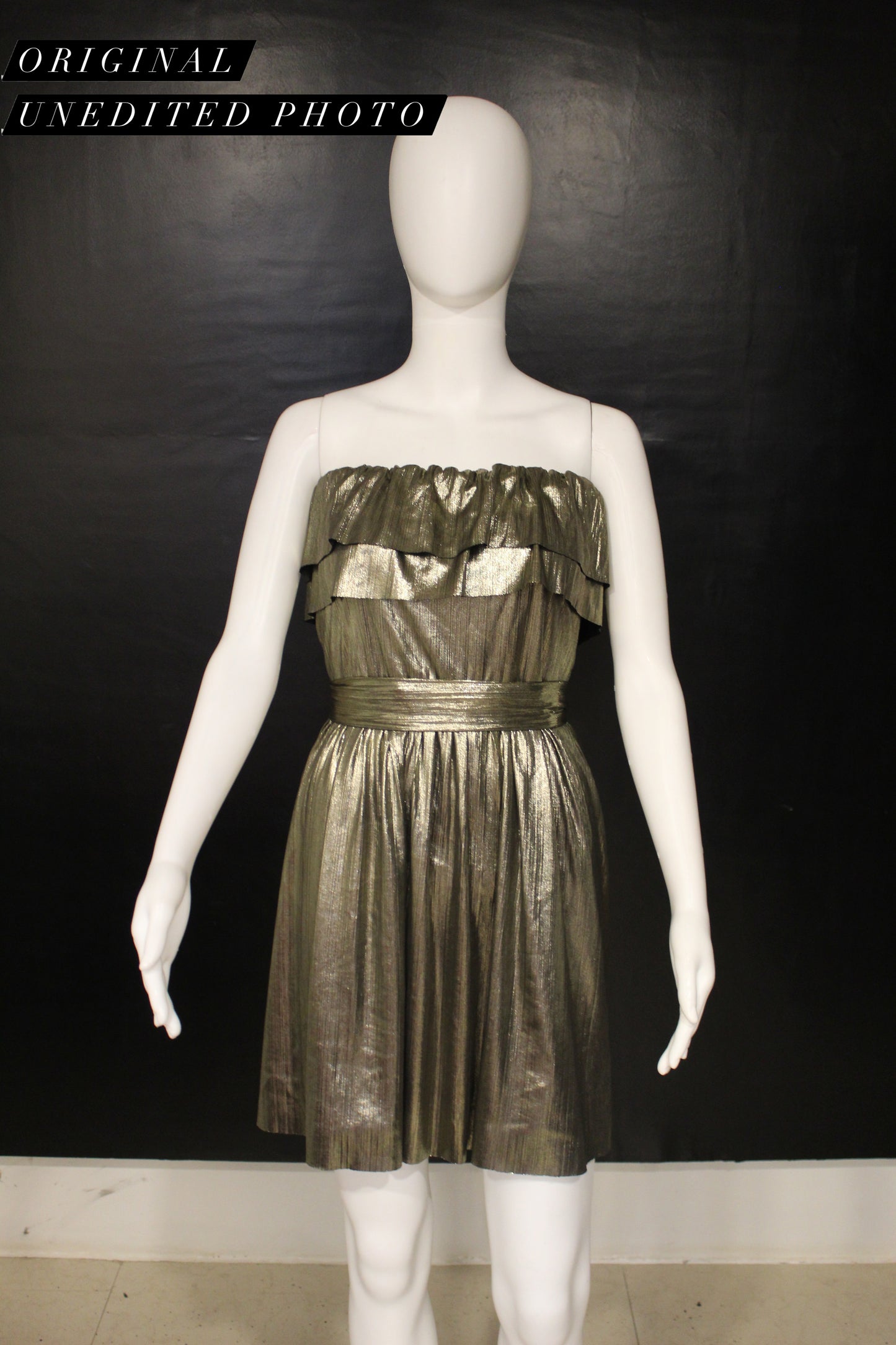 Serena Gold Metal Dress