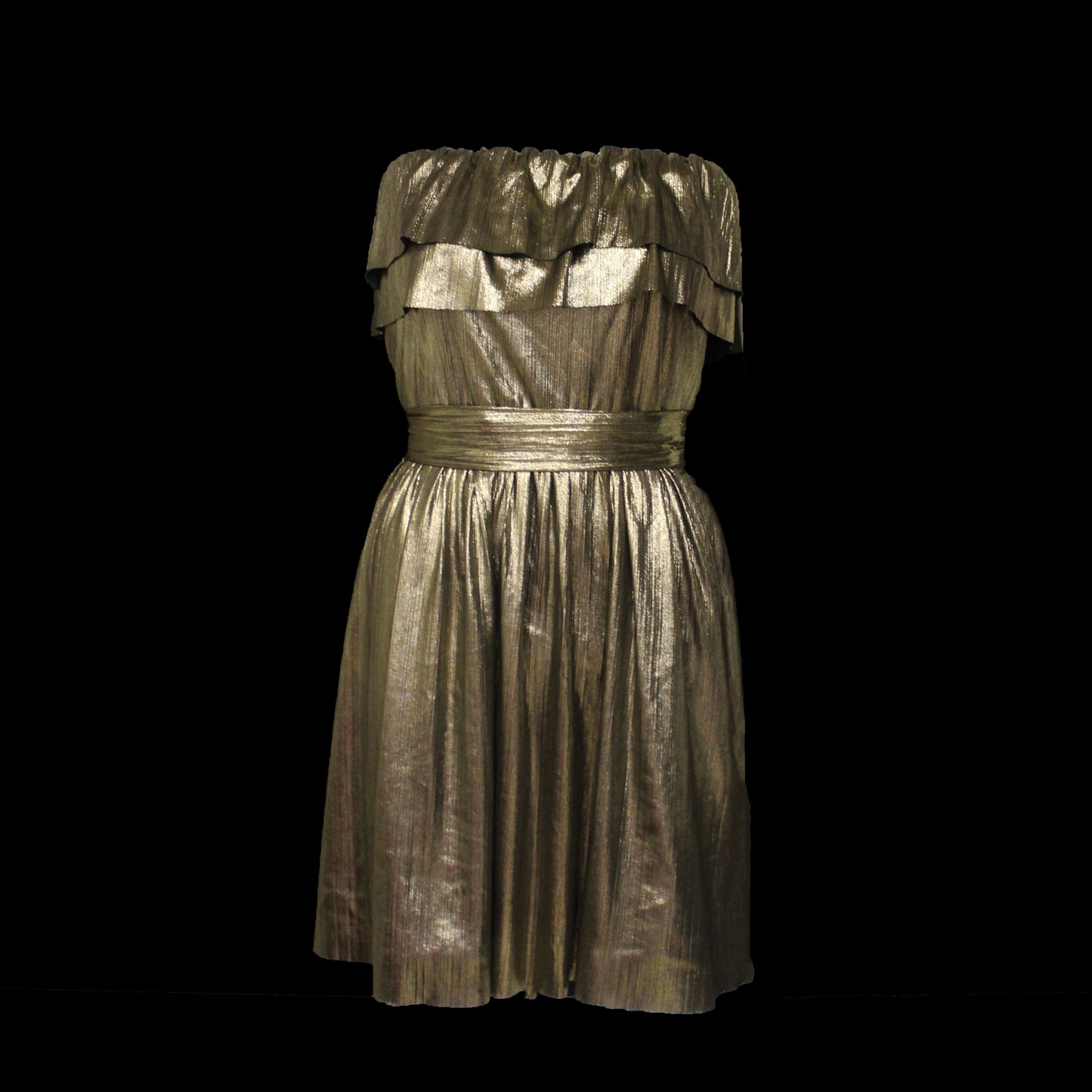 Serena Gold Metal Dress