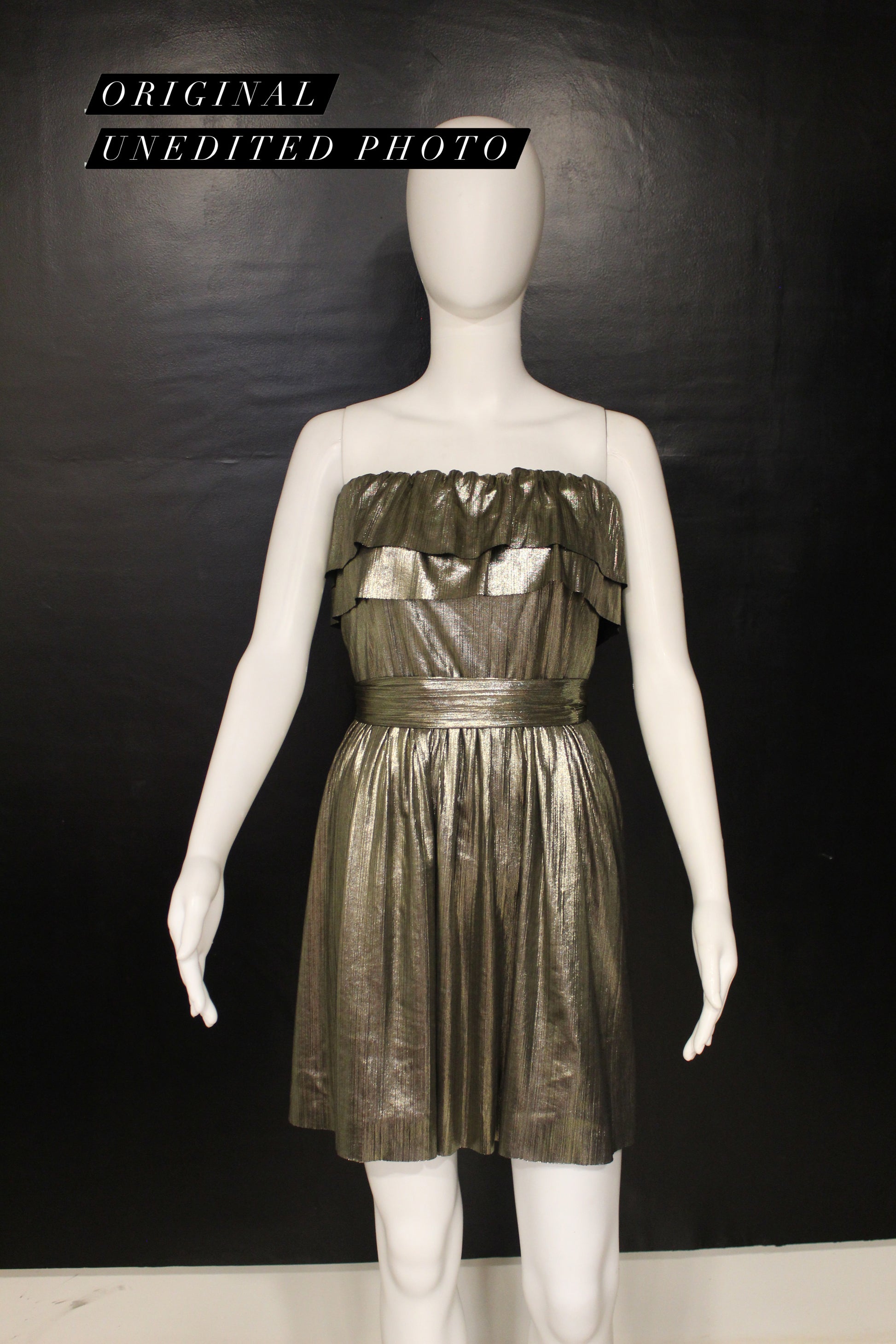 Serena Gold Metal Dress Svelte Couture Serena Gold Metal Dress Svelte Couture