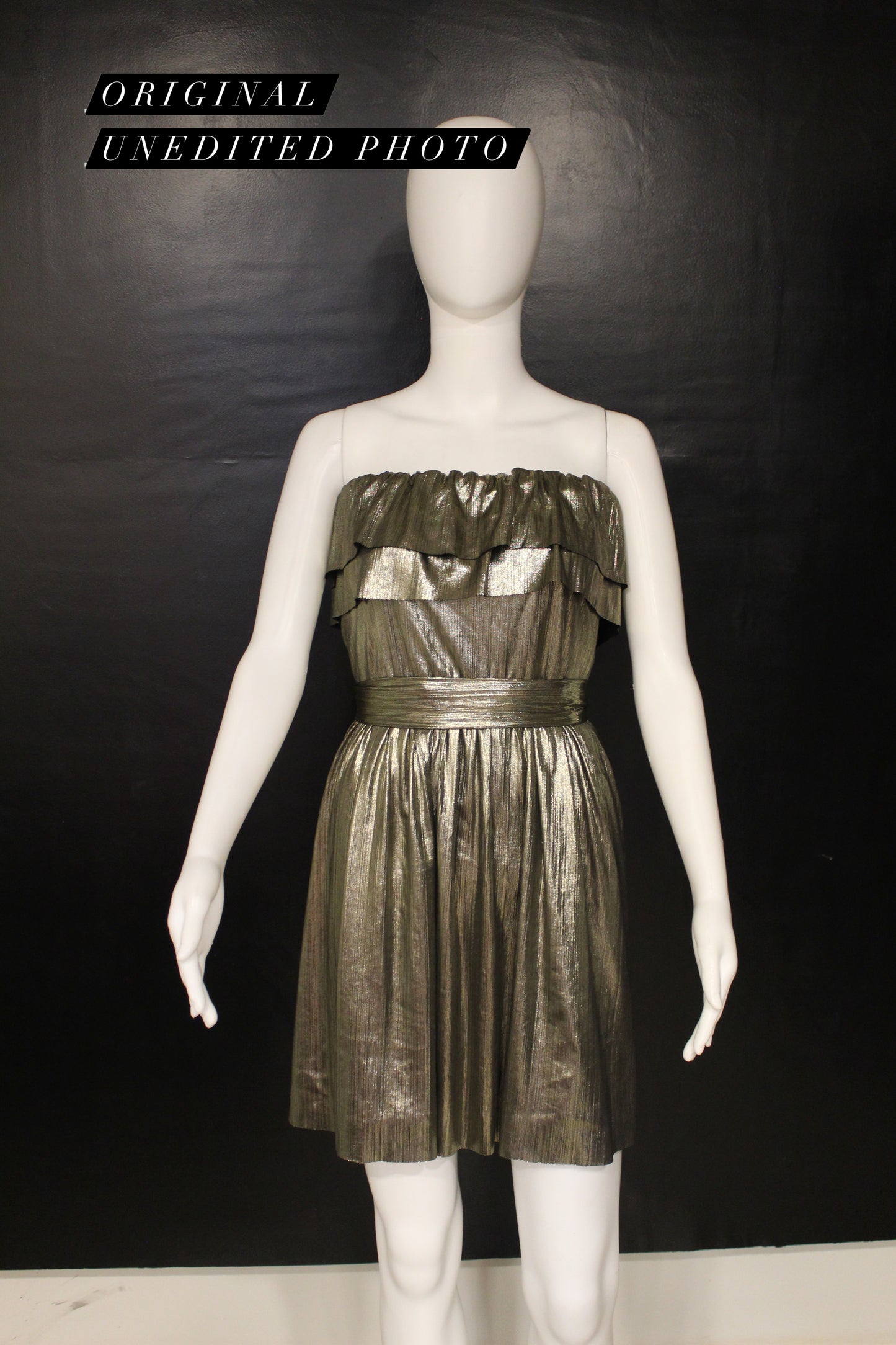Serena Gold Metal Dress